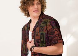 Drac Zing Hawaiian Unisex Button Shirt