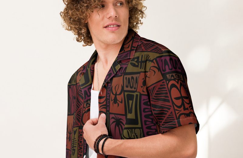 Drac Zing Hawaiian Unisex Button Shirt